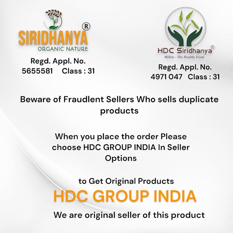 HDC Siridhanya Organic Millets Combo Pack - 5 Varieties, 500g Each - Image 3
